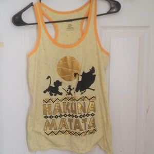 Disney Lion King racer back tank top glitter XS